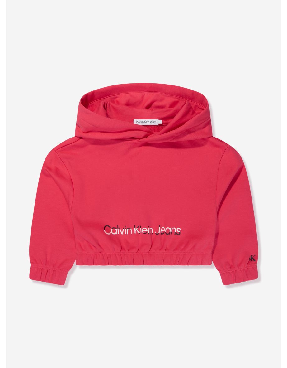 Girls Hero Logo Hoodie in Teaberry