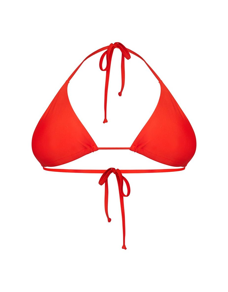 RECYCLED Plus Red Mix & Match Triangle Bikini Top - 3