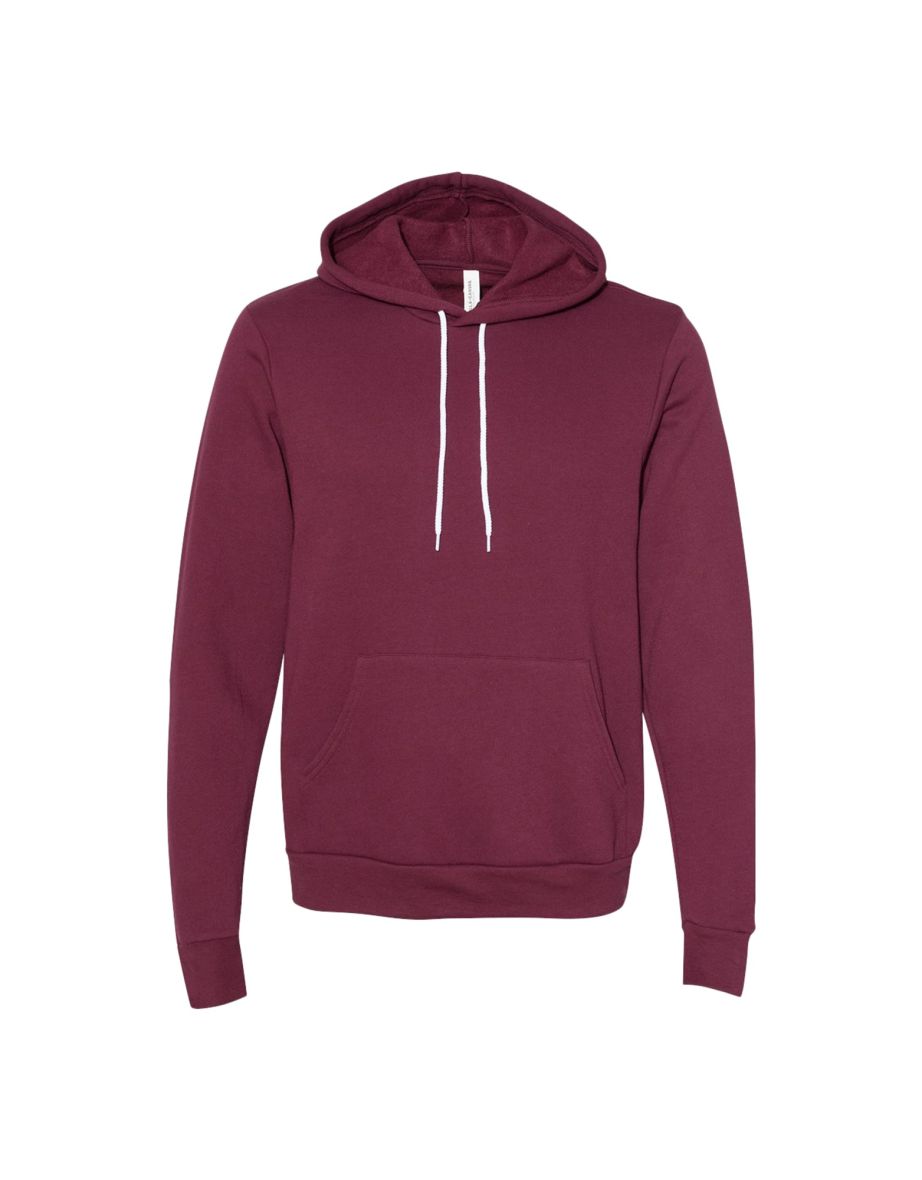 Canvas Unisex Pullover Hooded Sweatshirt / Hoodie - Maroon