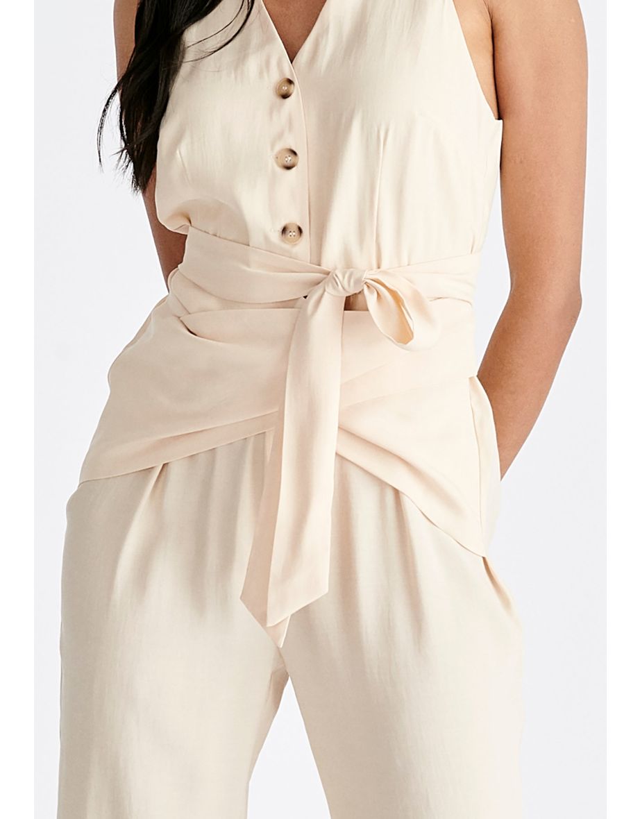 Waist Tie Jumpsuit - 5