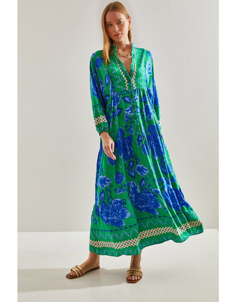 Women's Multi Patterned Viscose Dress