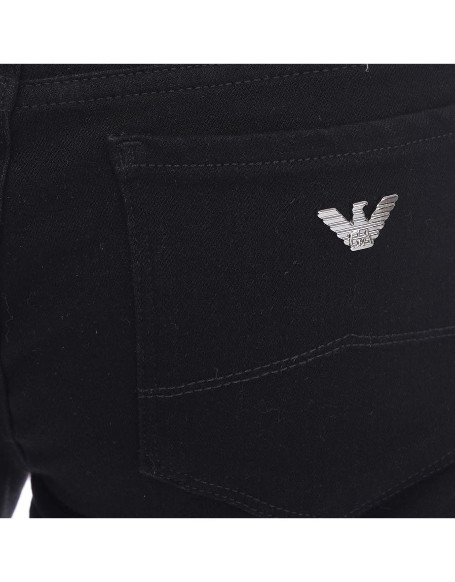 Women's Armani J07 Regular-Fit Jeans in Black - 2