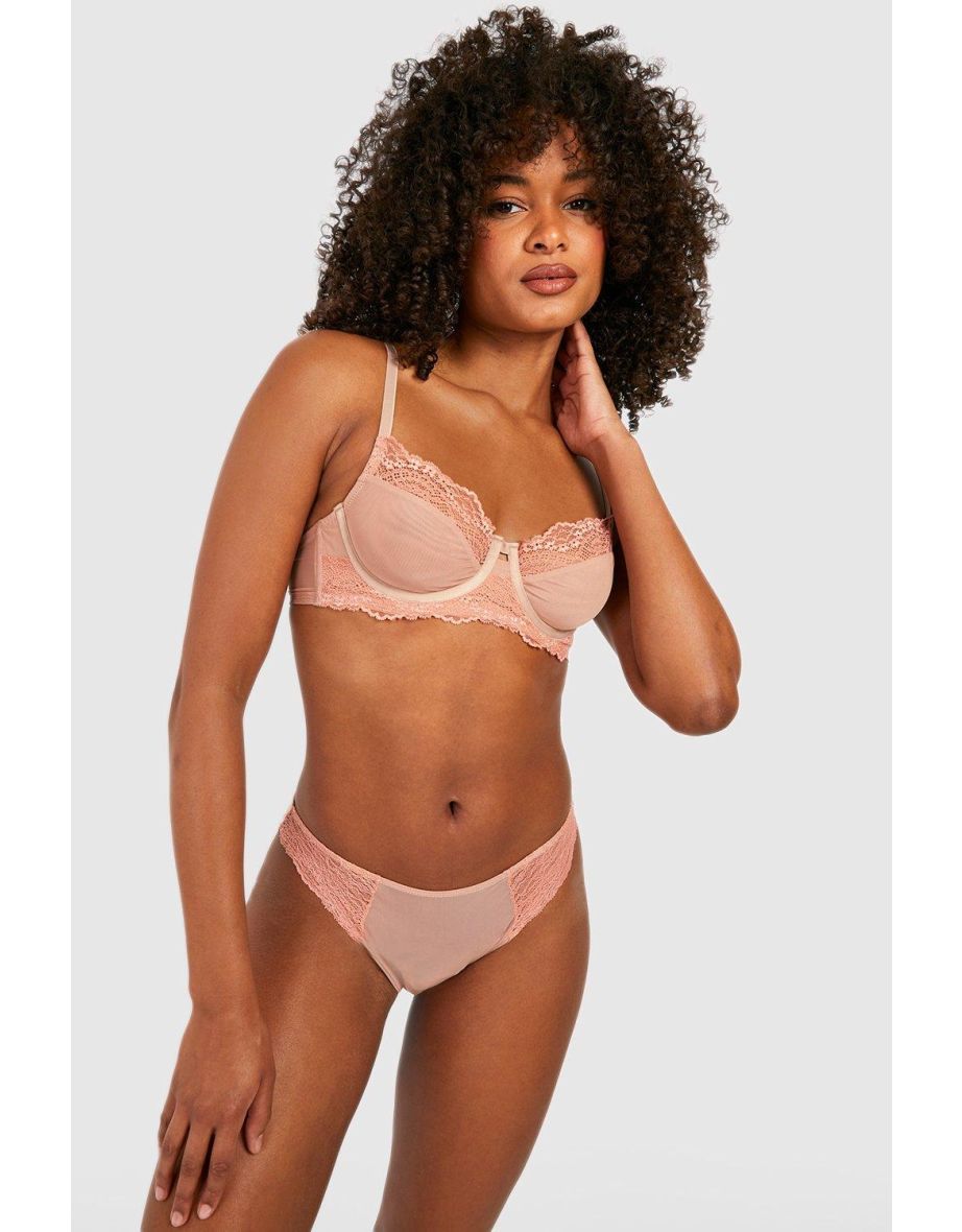 Ethereal Sheer Mesh Unlined Underwire Bra