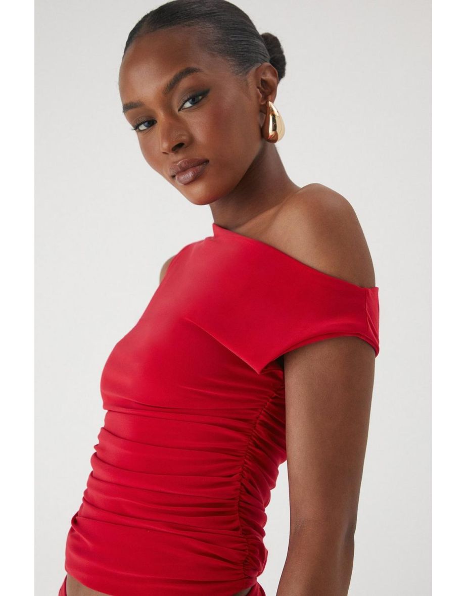 Asymmetric Off The Shoulder Top - 3