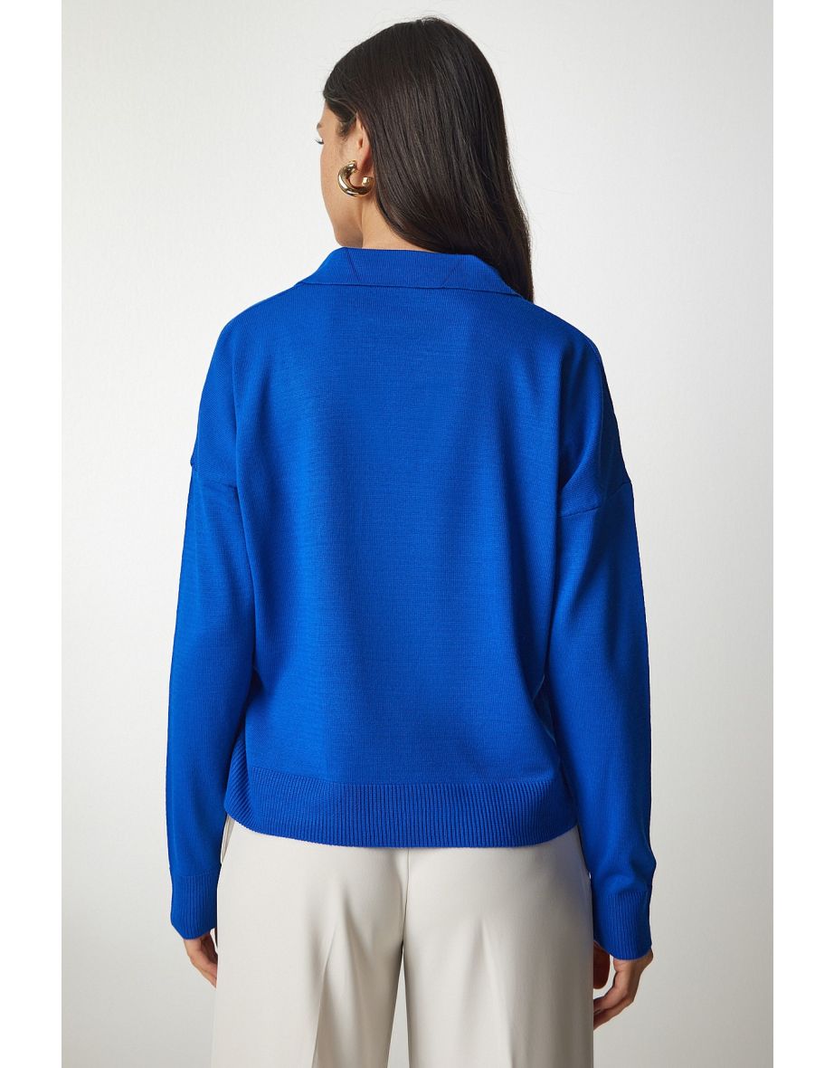 Sweater - Blue - Regular fit - 4