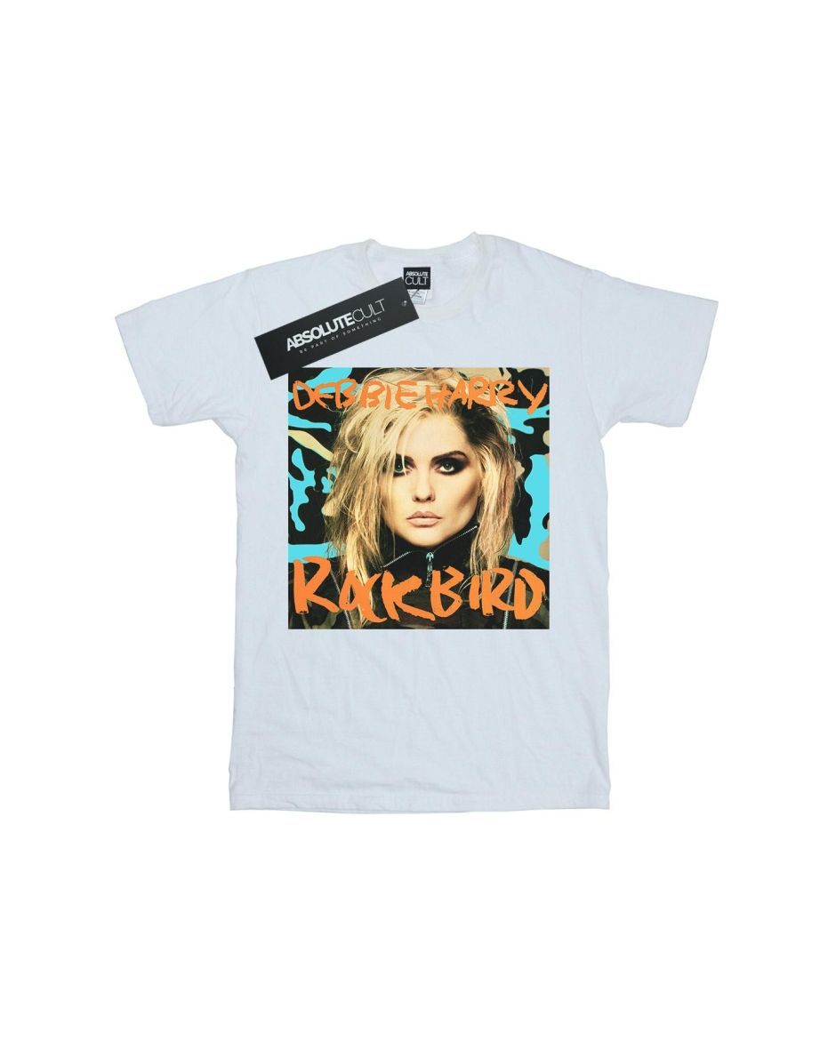 Debbie Harry Mens Rockbird Cover T-Shirt - White - 1
