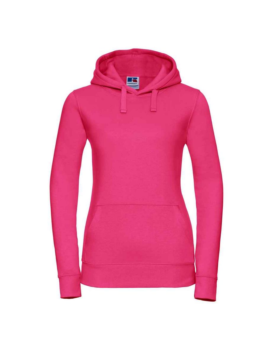 Russell Womens/Ladies Authentic Hoodie - Fuchsia