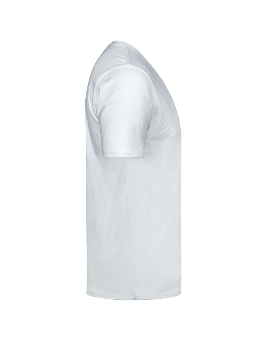 Tee Jays Mens Luxury V-Neck Tee - White - 2