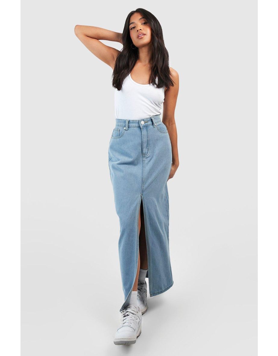 Petite denim shop skirts sale