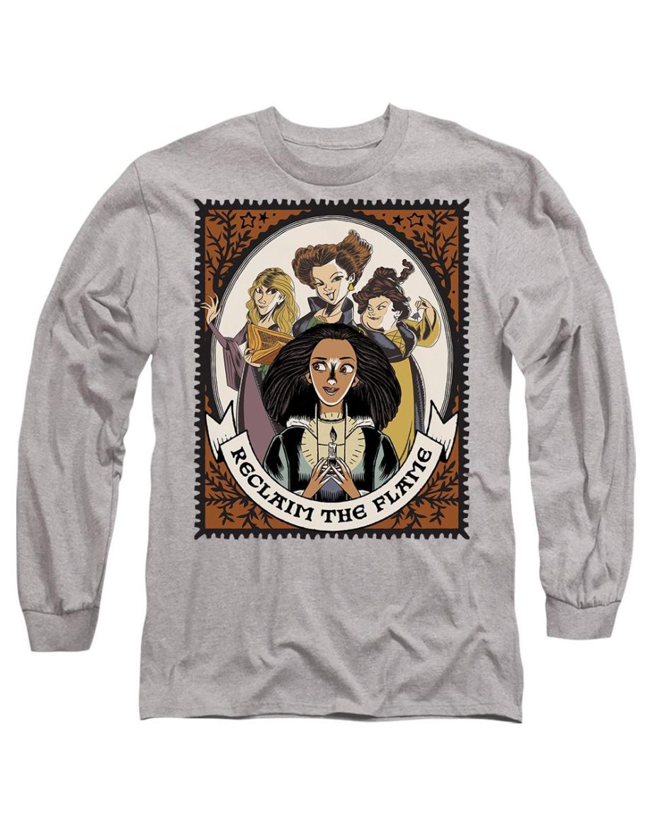 Hocus Pocus 2  Adult Reclaim The Flame Becca Stamp T-Shirt - Sport Heather