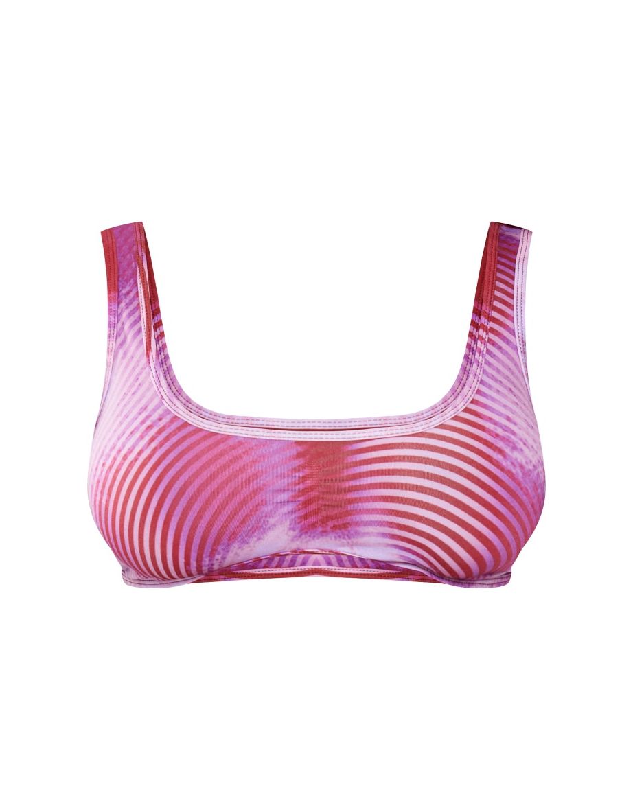Shape Red Body Print Bralette - 4