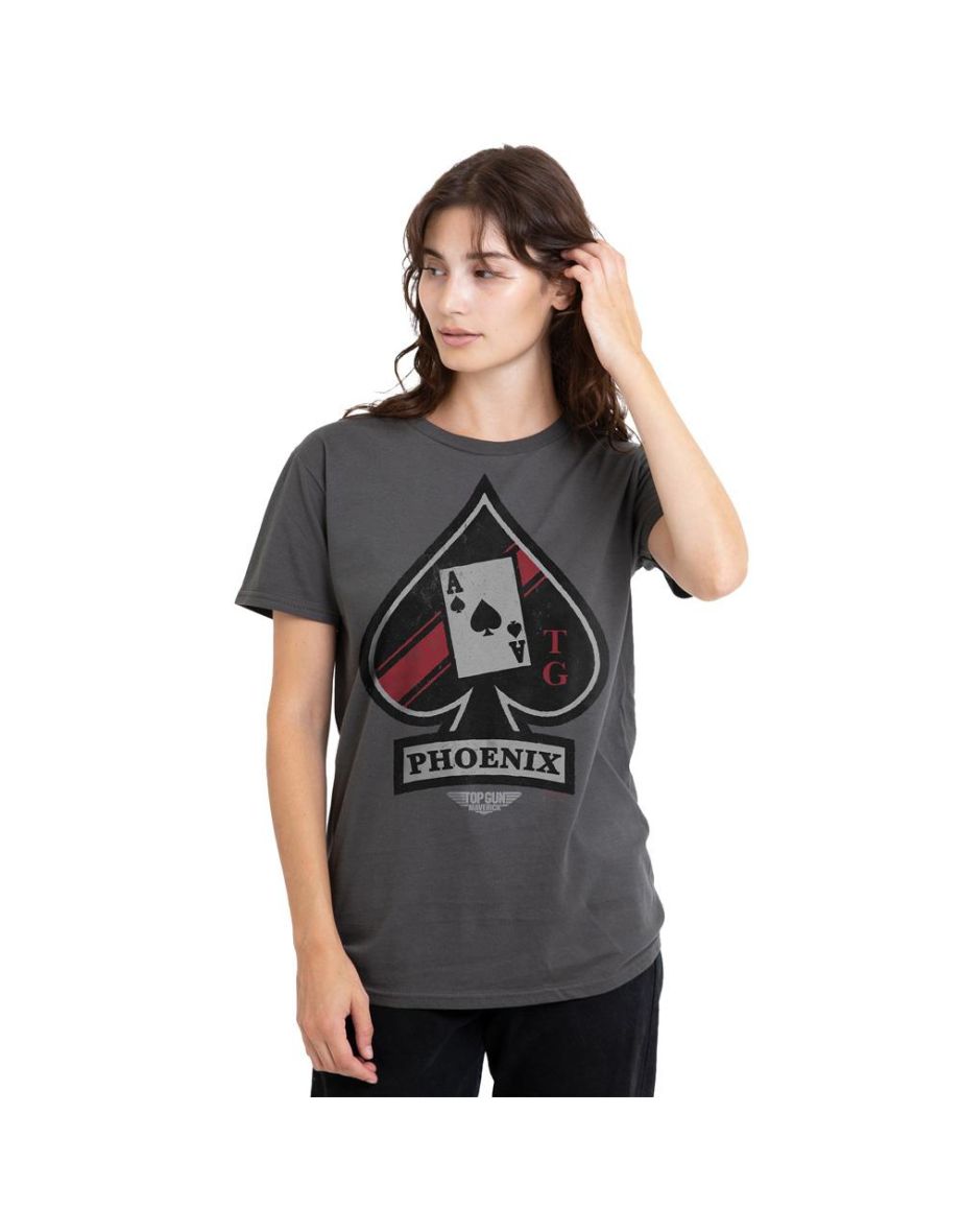 Top Gun: Maverick Unisex Adult Phoenix Call Sign T-Shirt - Charcoal