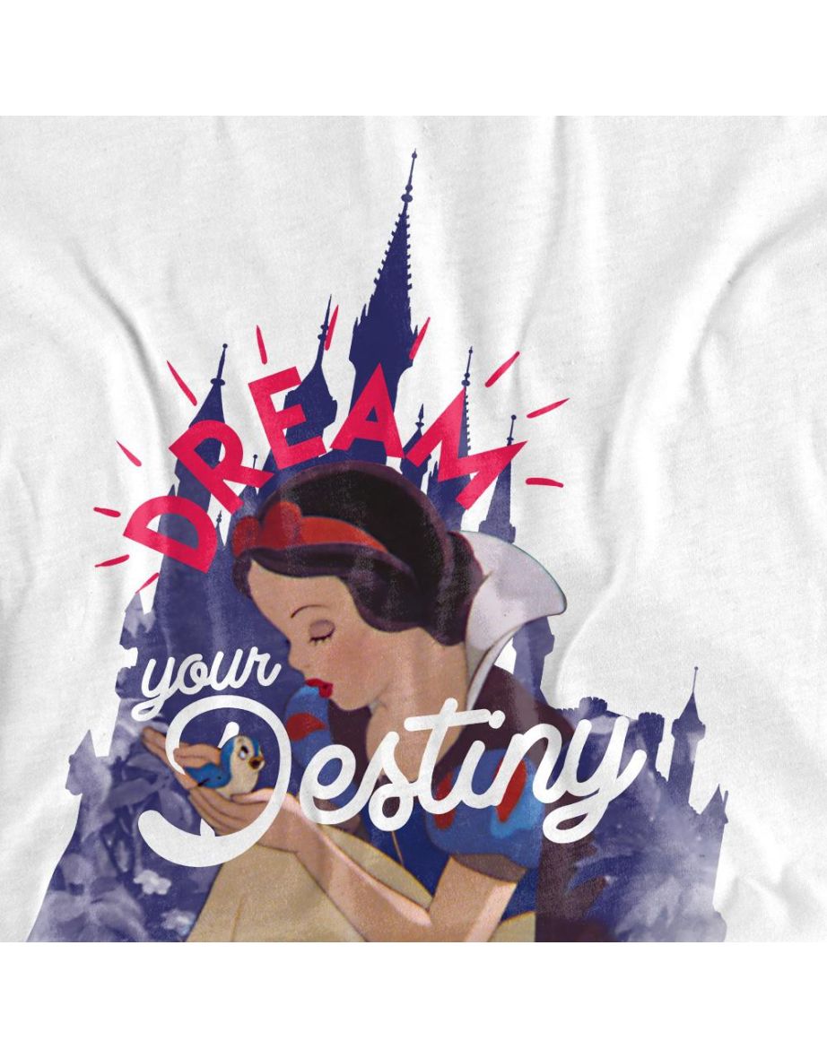 Snow White  Adult Dream Your Destiny T-Shirt - White - 2