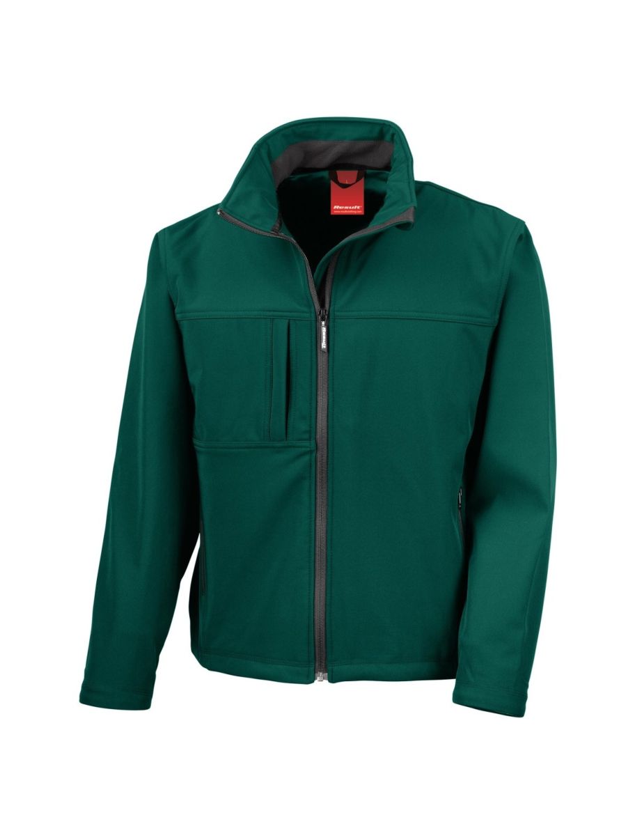 Result Mens Softshell Premium 3 Layer Performance Jacket (Waterproof, Windproof & Breathable) - Bottle Green - 1