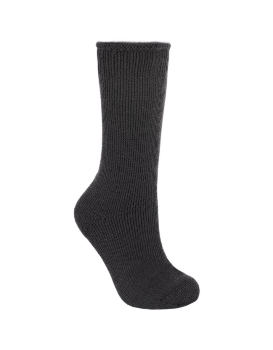 Trespass Mens Togged Thermal Ski Socks - Black