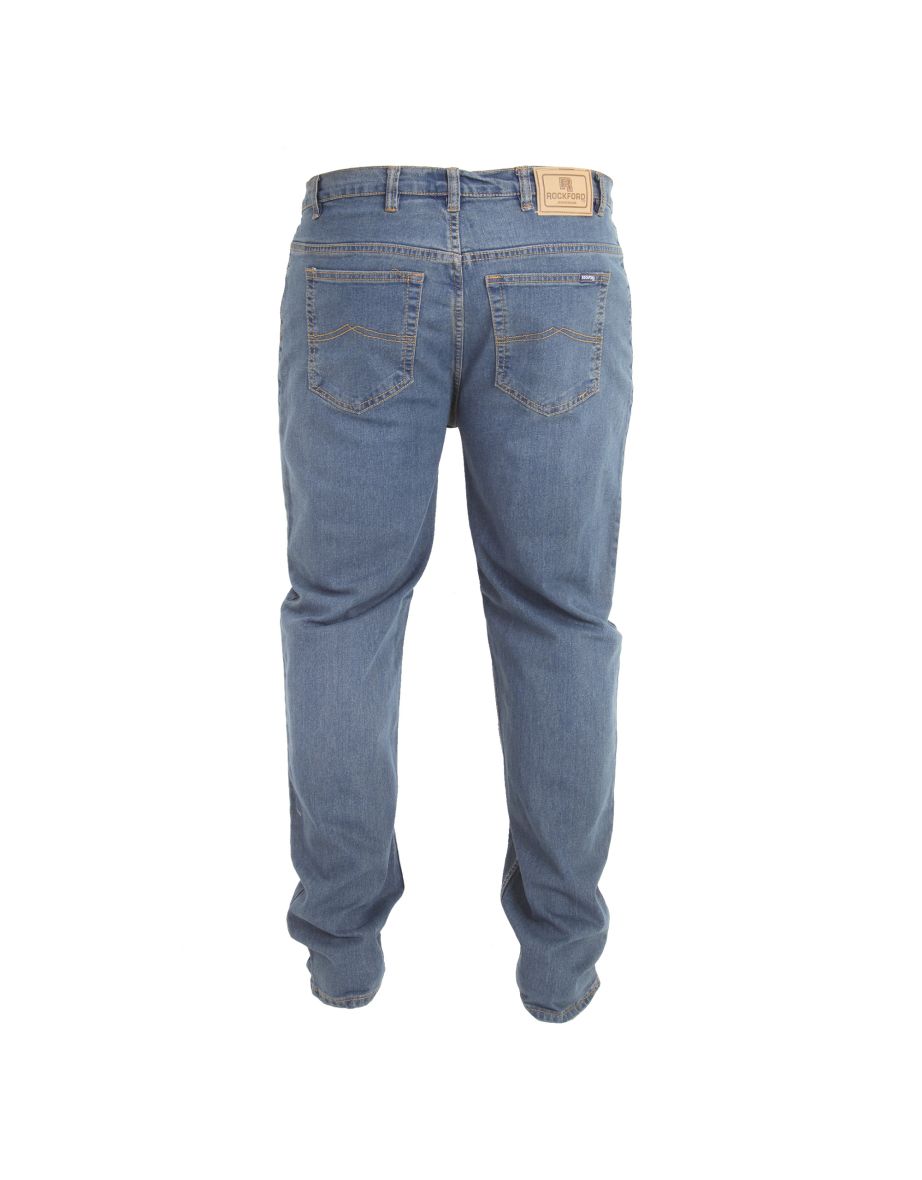 Duke Mens Rockford Carlos Kingsize Stretch Jeans - Stonewash - 3