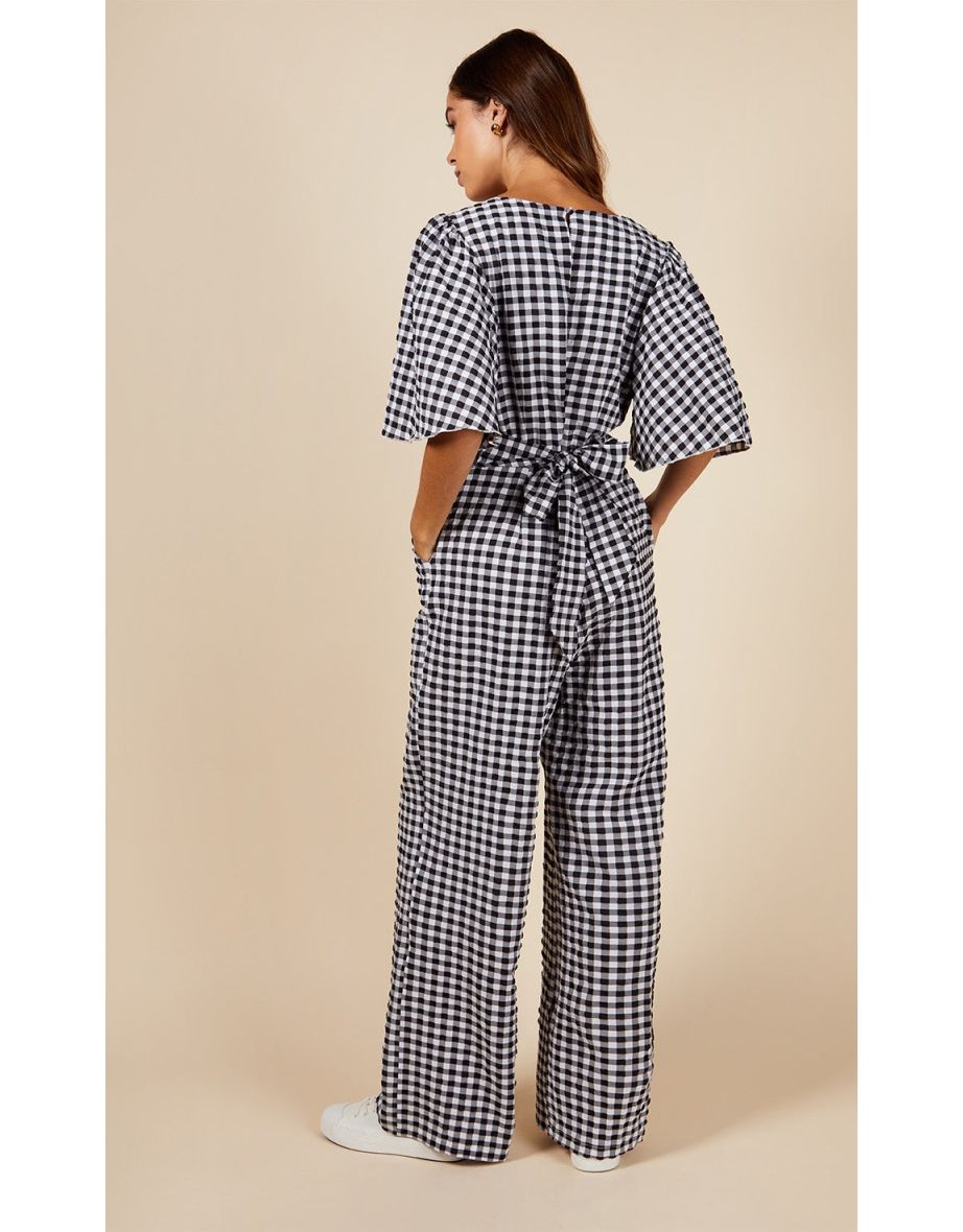 Little Mistress Gingham Jumpsuit - 3
