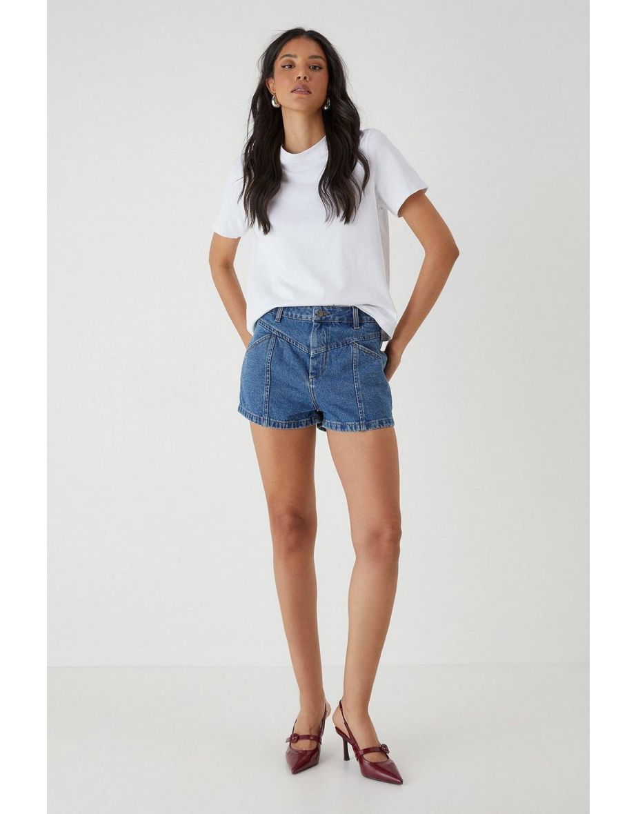 Distressed Denim Short