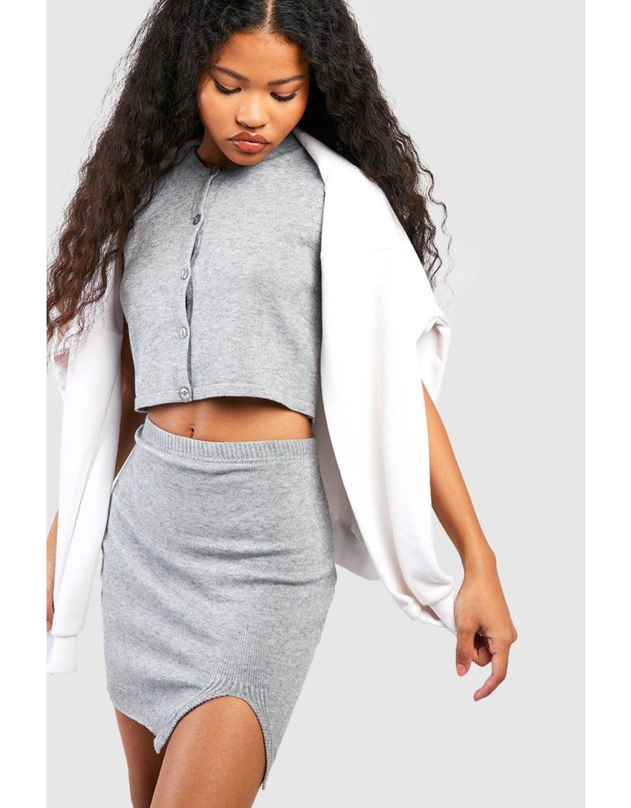 Petite midi shop skirt grey