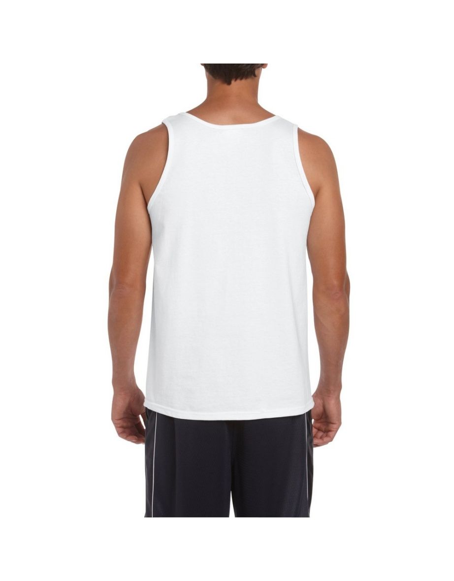 Gildan Mens Softstyle® Tank Vest Top - White - 1