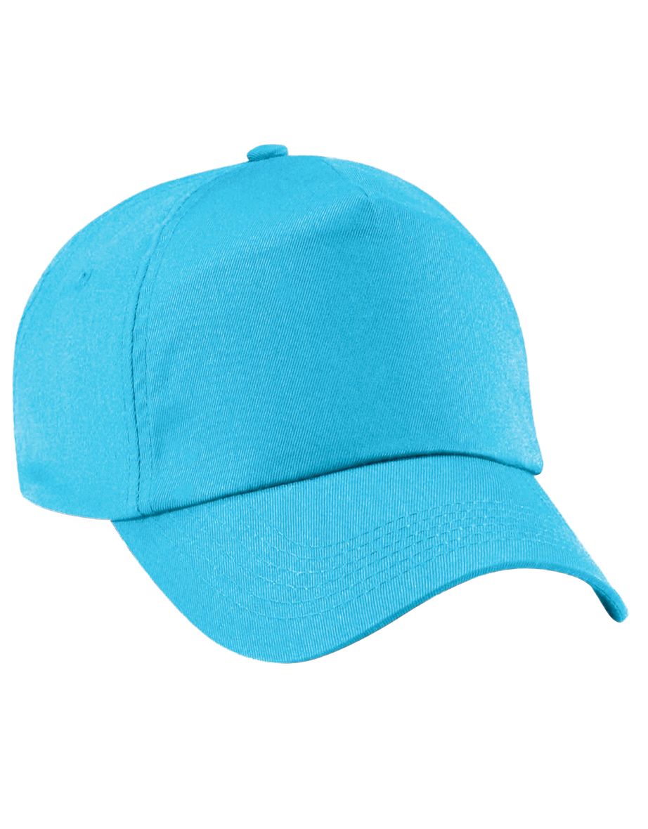 Beechfield Unisex Plain Original 5 Panel Baseball Cap - Surf Blue