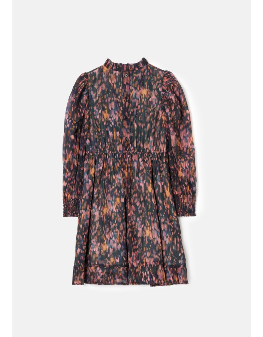 Adrienne Multi Georgette Print Dress - 5