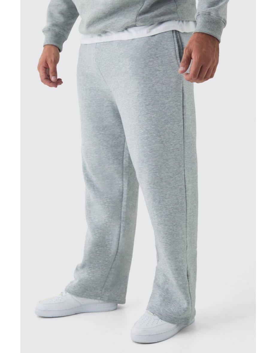 Plus Basic Relaxed Fit Jogger - grey marl