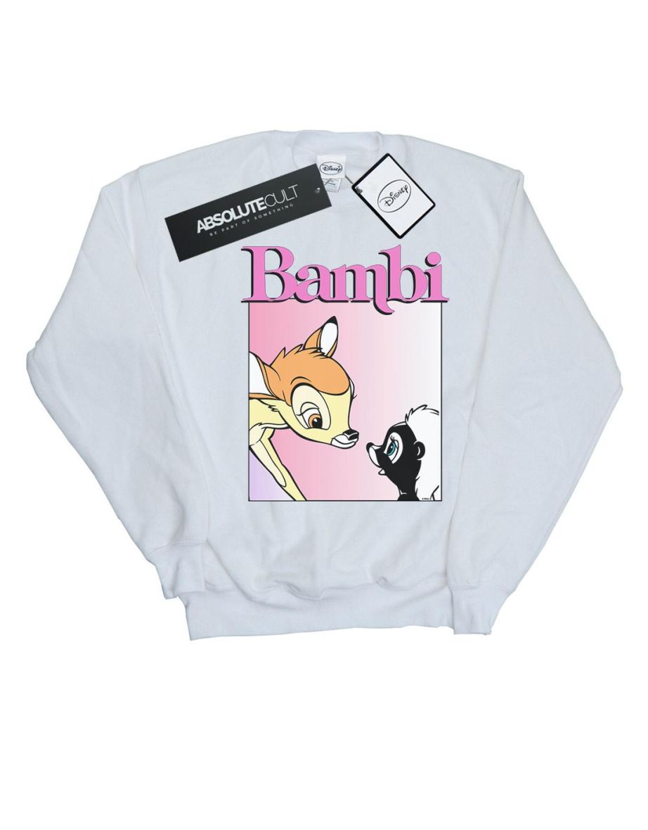 Disney Girls Bambi Nice To Meet You Sweatshirt - White