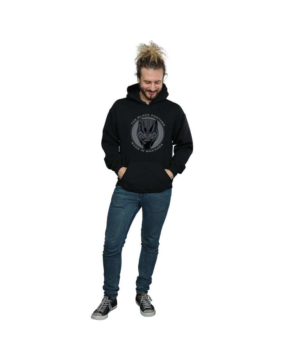 Black Panther Mens Made In Wakanda Cotton Hoodie - Black - 3