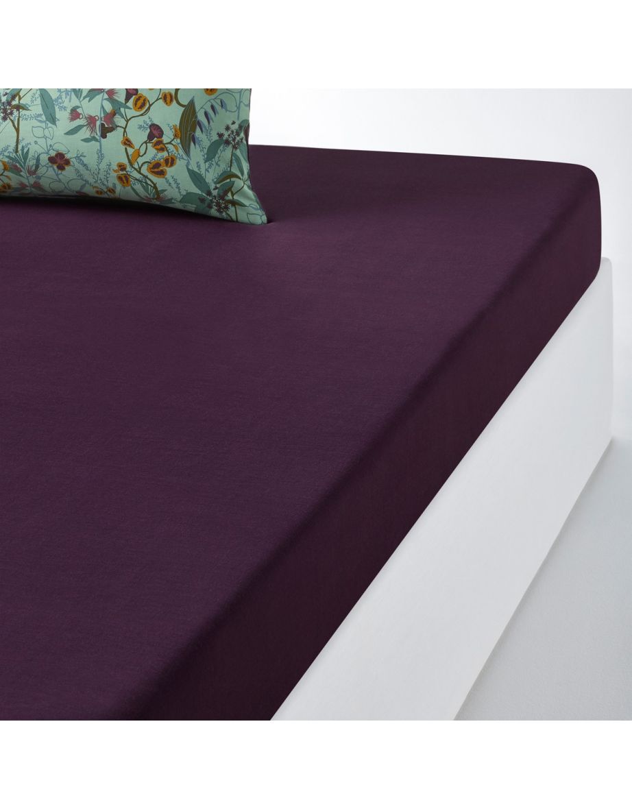 BERONISE Washed Cotton Fitted Sheet