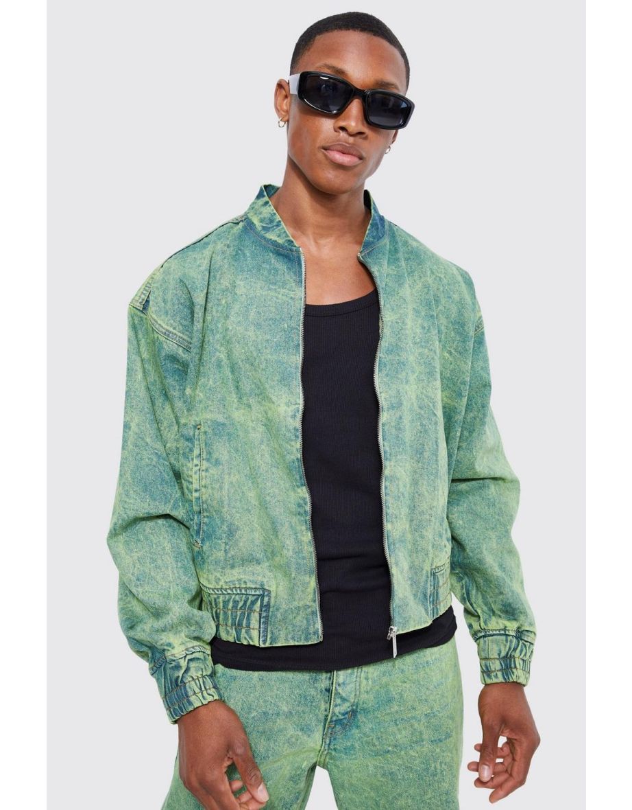 Lime denim sale jacket