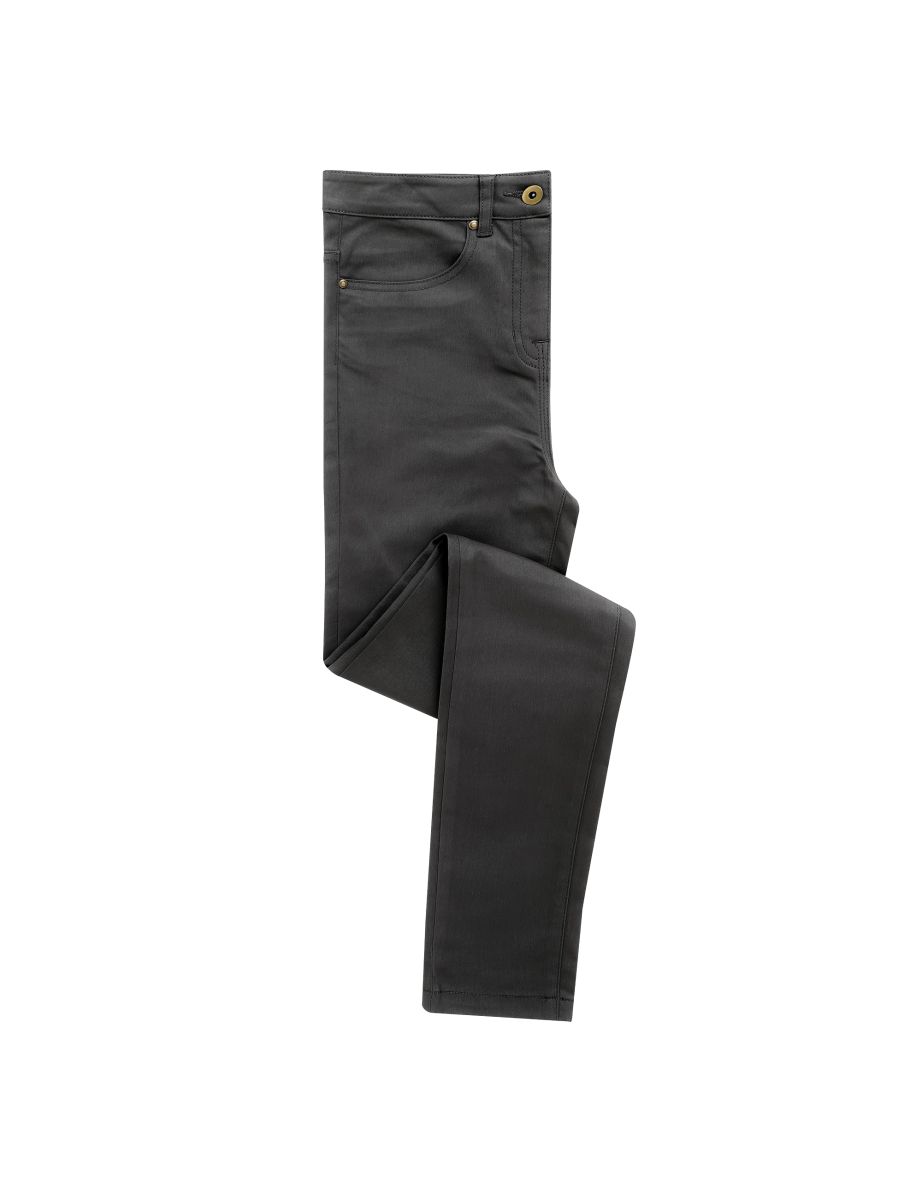 Premier Womens/Ladies Performance Chinos - Charcoal