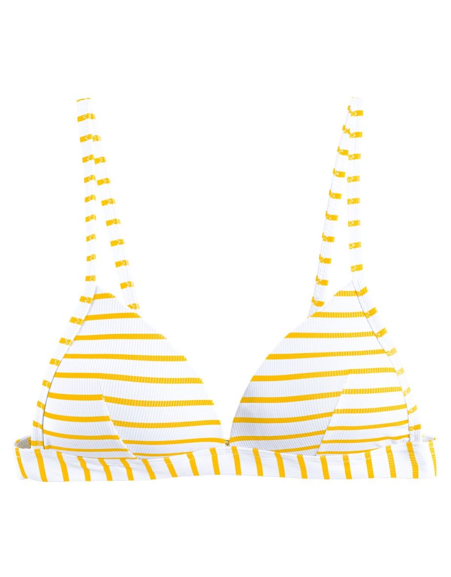 Striped Triangle Bikini Top - 4