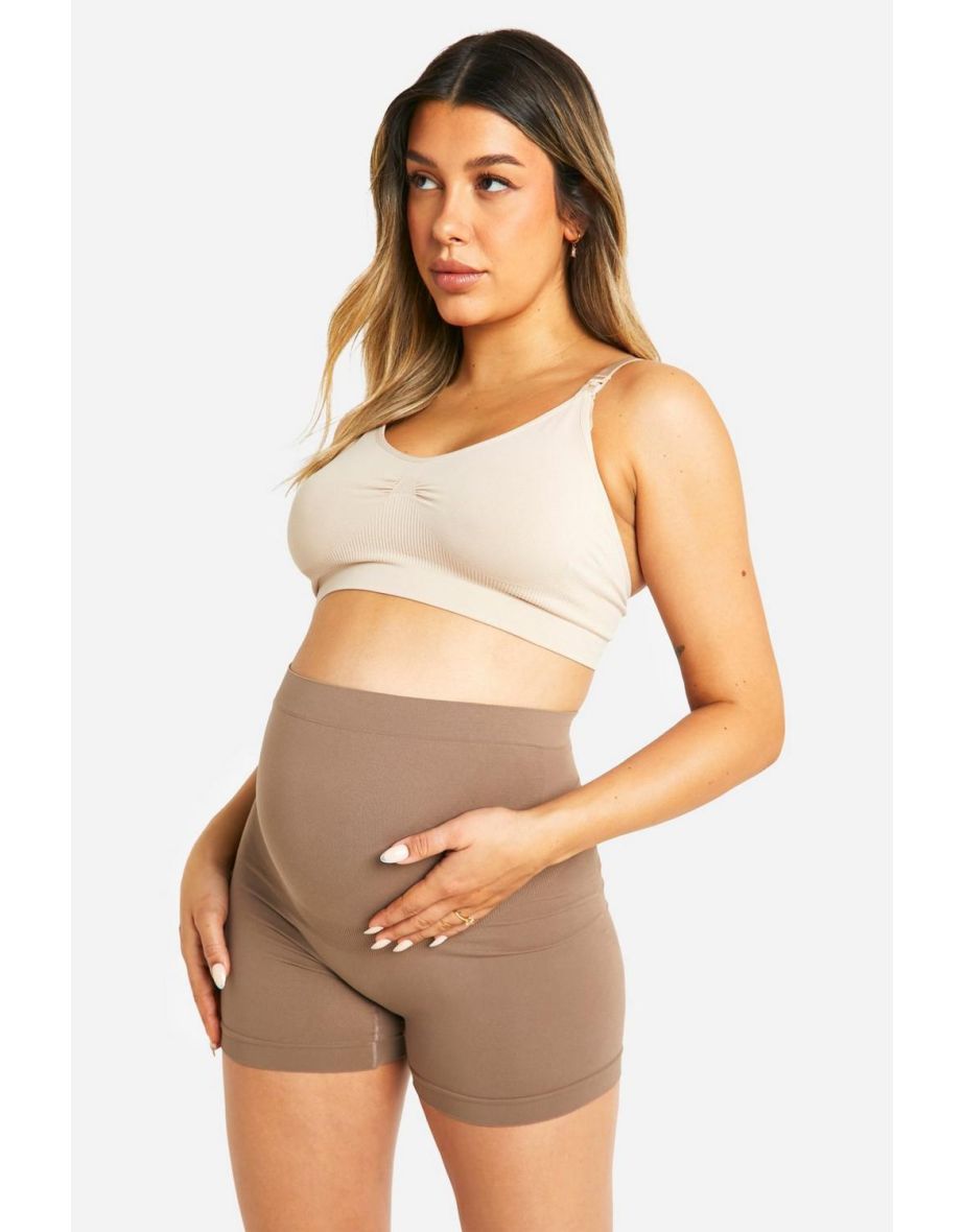 Maternity Contour Shapewear Shorts - mocha
