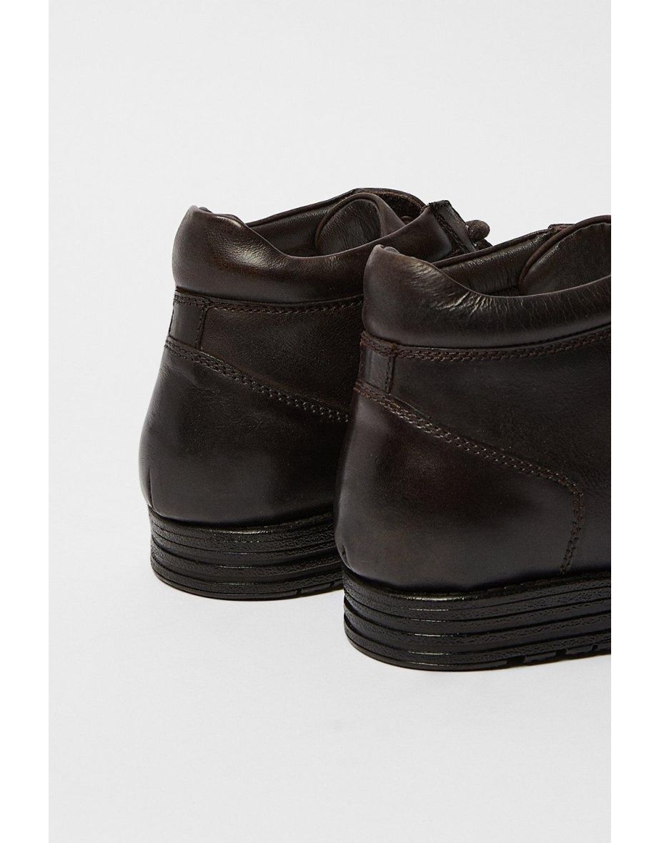 Maine: Dean Leather Lace Up Chukka Boot - dark brown - 3