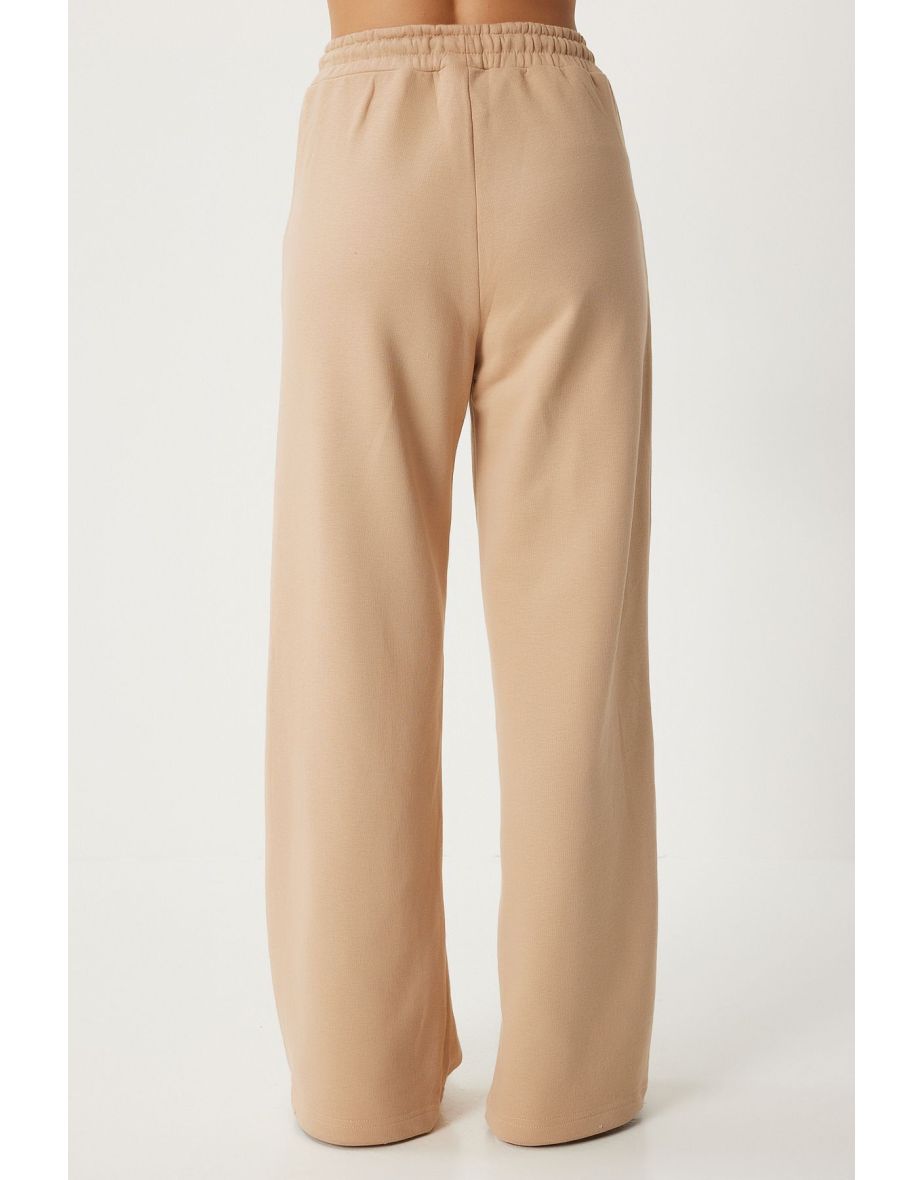 Women's Beige Printed Tracksuit - 5