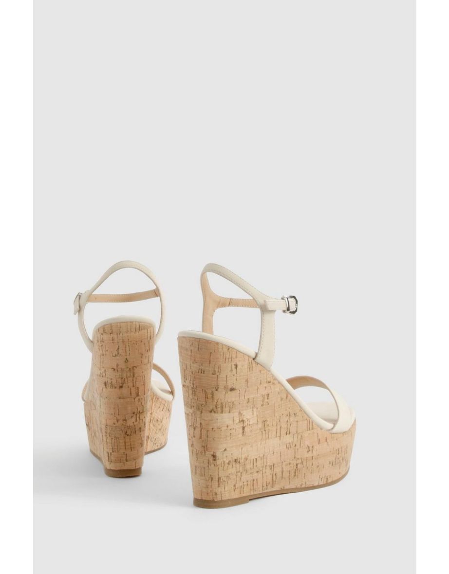 2 Part Cork Wedges - bone - 3