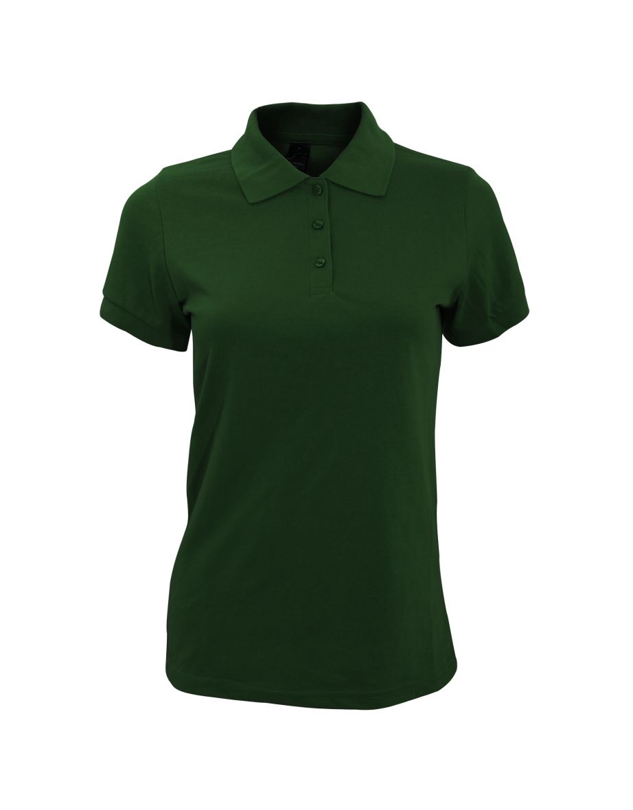 SOLs Womens/Ladies Prime Pique Polo Shirt - Bottle Green