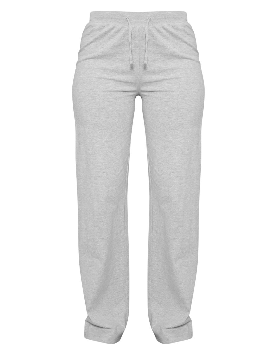 Petite Grey Straight Leg Jersey Trousers - 4