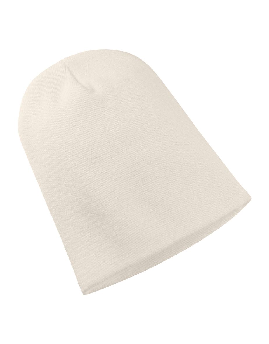 Yupoong Flexfit Unisex Heavyweight Long Beanie Winter Hat - White Sand - 1