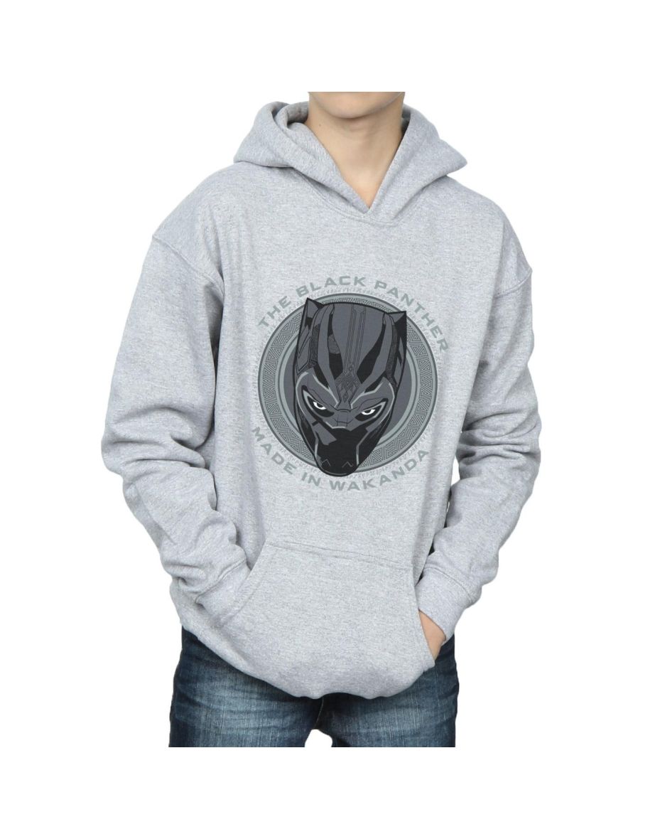 Marvel Boys Black Panther Made in Wakanda Hoodie - Sports Grey - 3