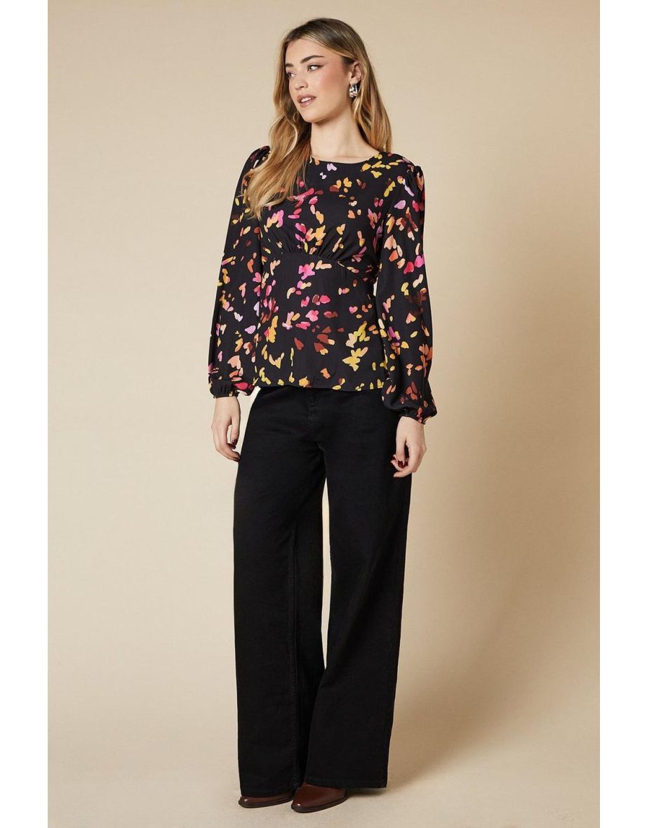 Long Sleeve Tea Blouse