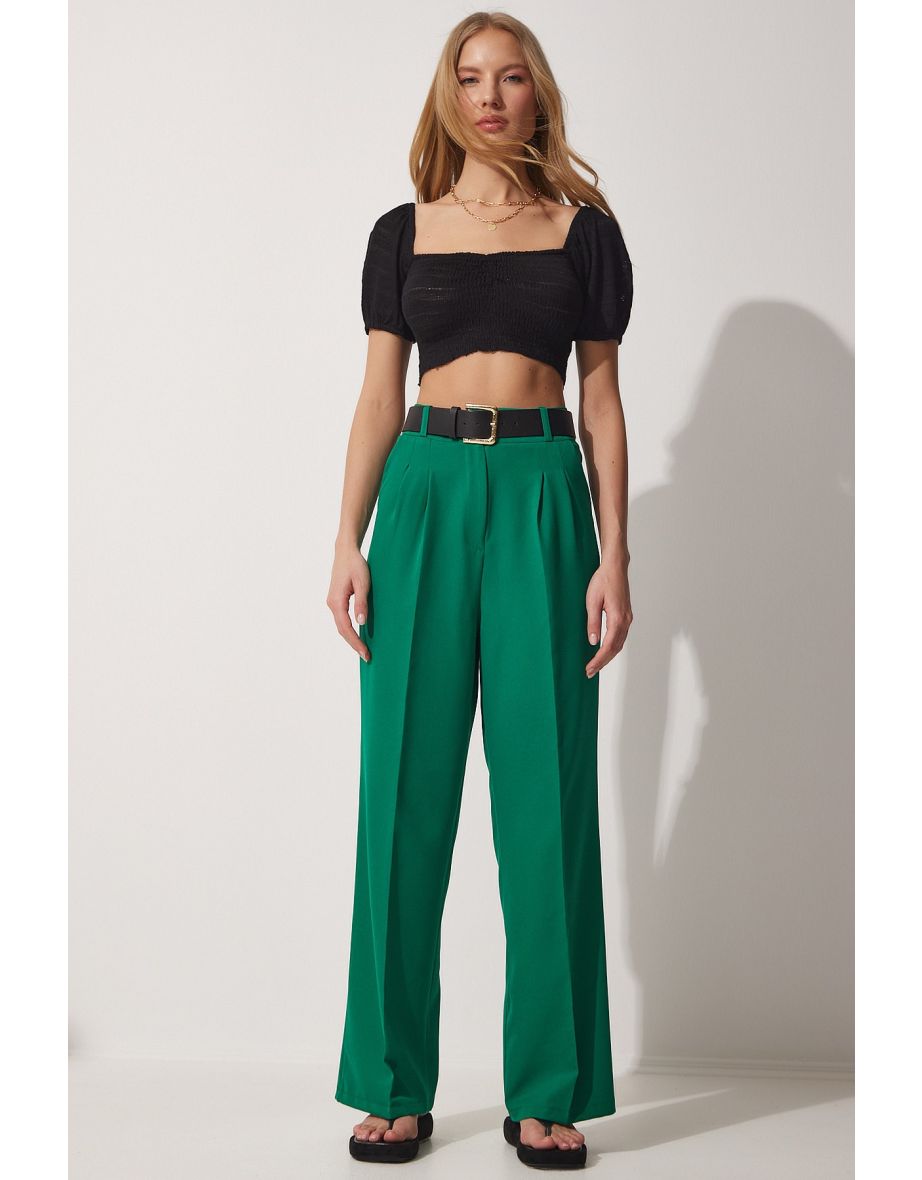 Pants - Green - Straight