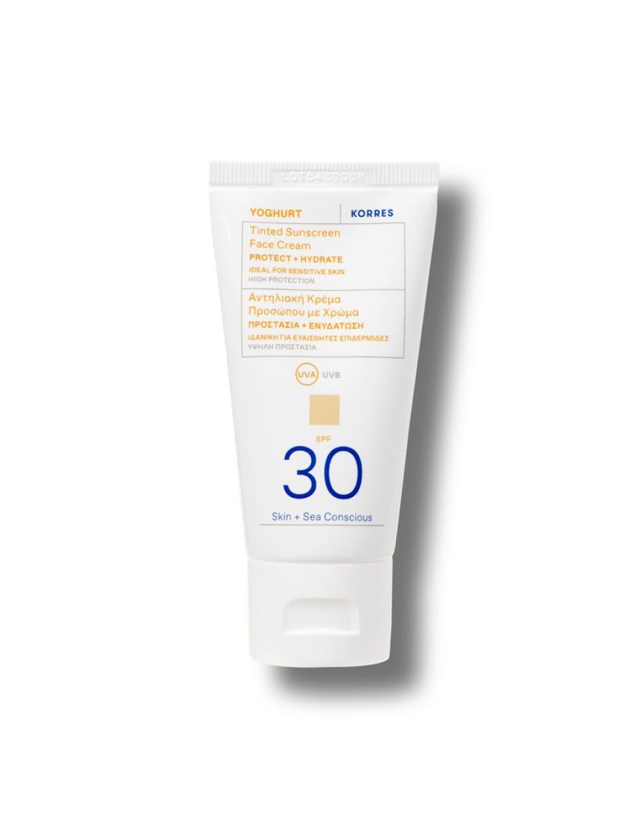 Korres Yoghurt Tinted Sunscreen Face Cream SPF30 50ml