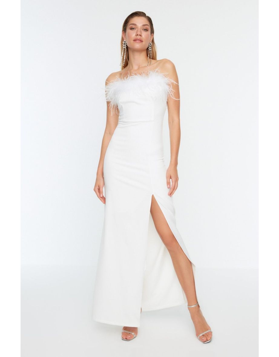 Evening & Prom Dress - Ecru - Bodycon
