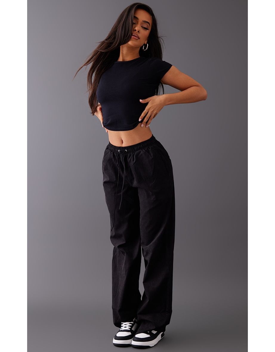 Petite black joggers discount womens