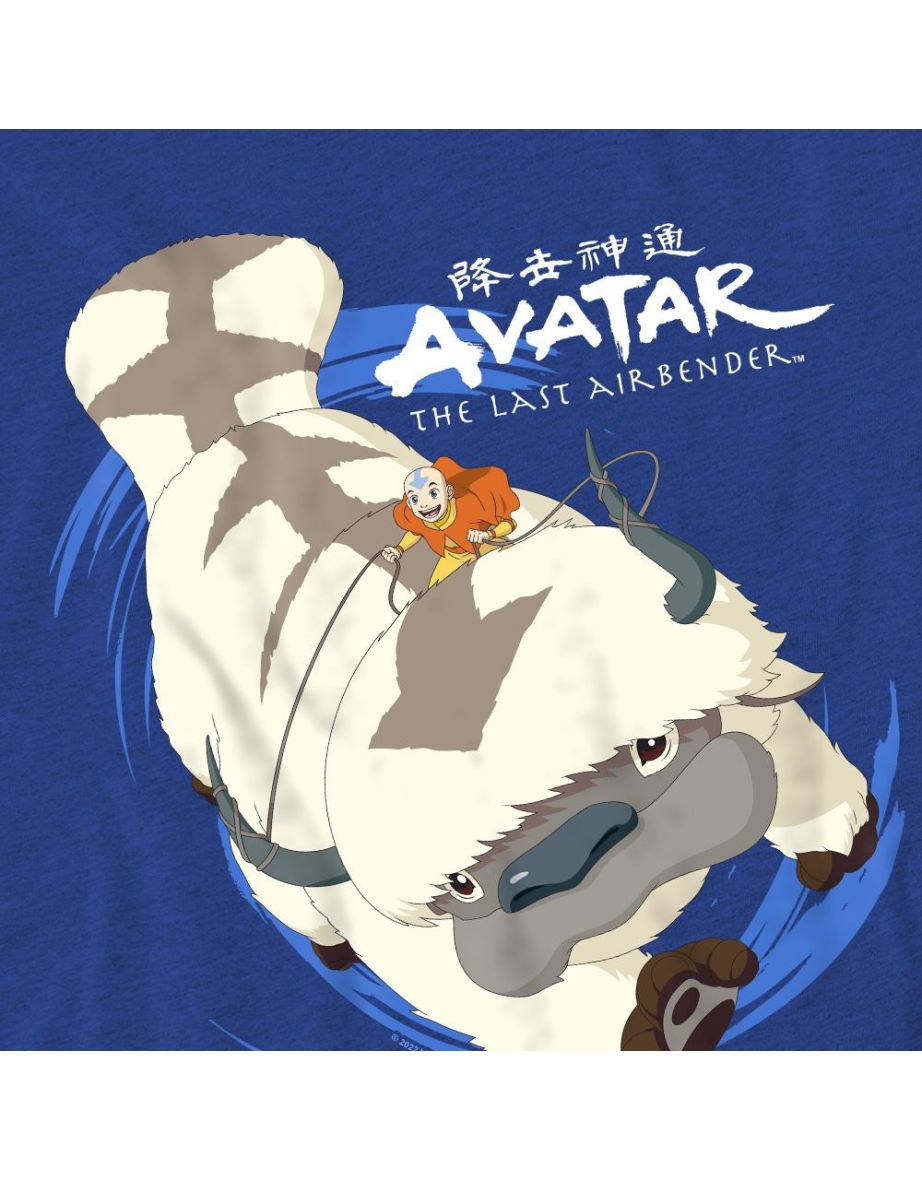 Avatar: The Last Airbender Unisex Adult In Flight Appa T-Shirt - Royal Blue - 3