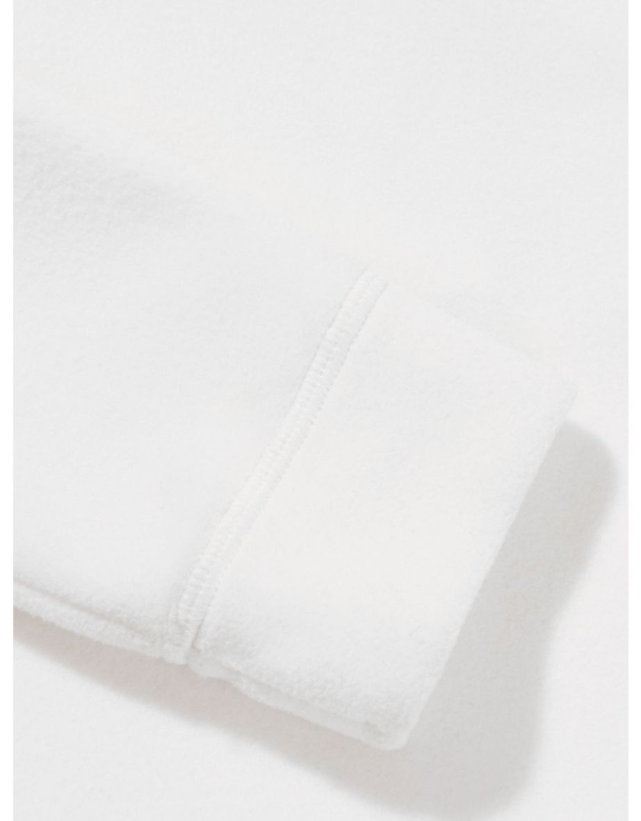 Moncler Enfant Kids Grenoble Half Zip Sweatshirt in White - 3