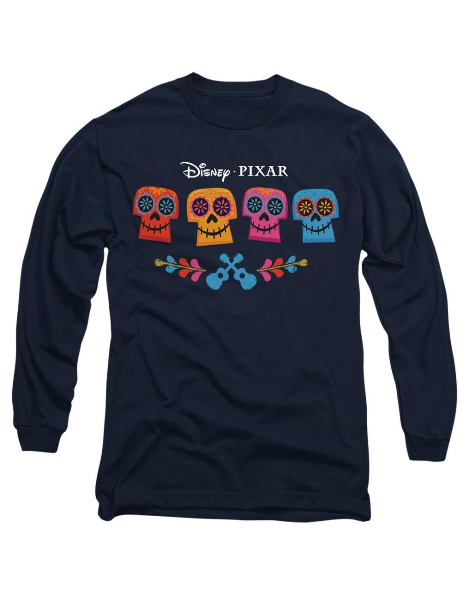 Coco  Adult Skull Logo Full Color T-Shirt - Navy
