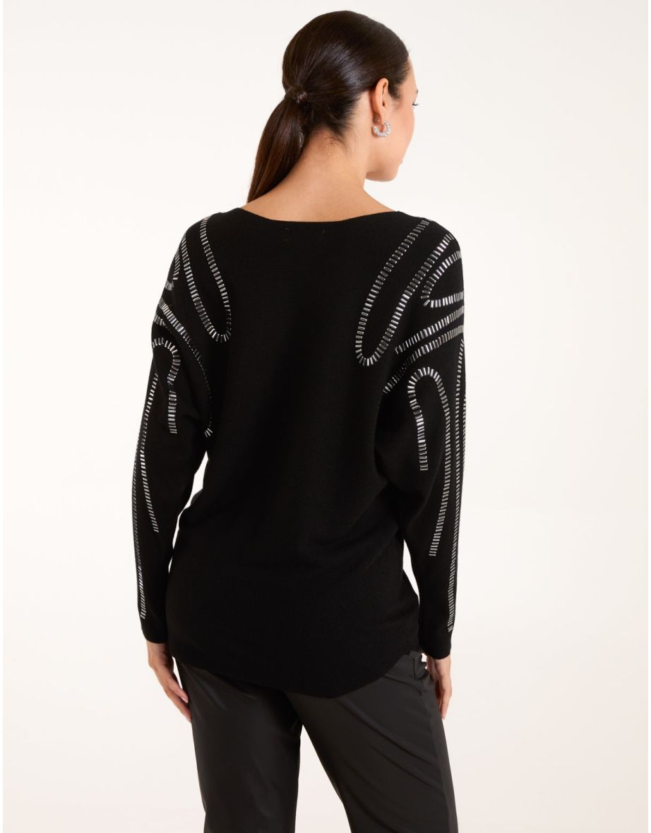 Embellished Shoulder Jumper - 4